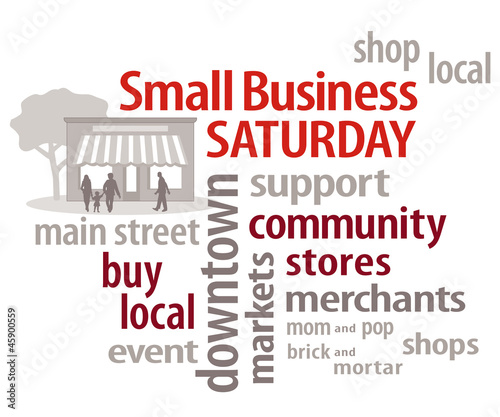 Small Business Sat, USA promotion after Thanksgiving, Word Cloud