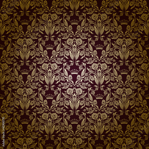 damask seamless floral pattern