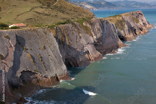 Cliffs in Zumaia, Gipuzkoa, Basque Country, Spain
