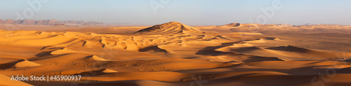 Fotografija Sunset in the Sahara desert