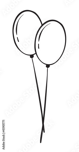 sketch of balloons