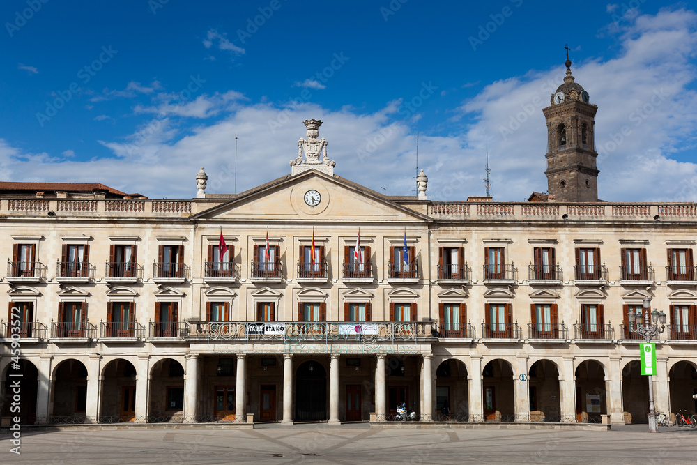 Obraz premium City council, New square, Vitoria, Alava, Basque Country, Spain