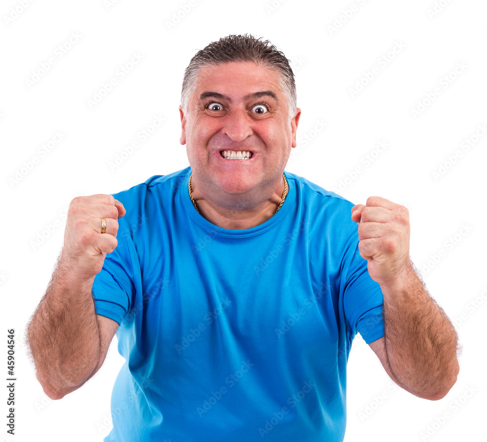 Man with nervous crisis Man with nervous crisis
