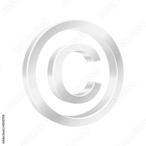 Protect copyright symbol. Vector illustration