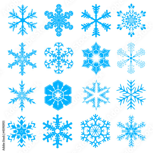 Eisblumen, Shapes, Silhouetten, Schnee, Flocken, Symbole, Eis