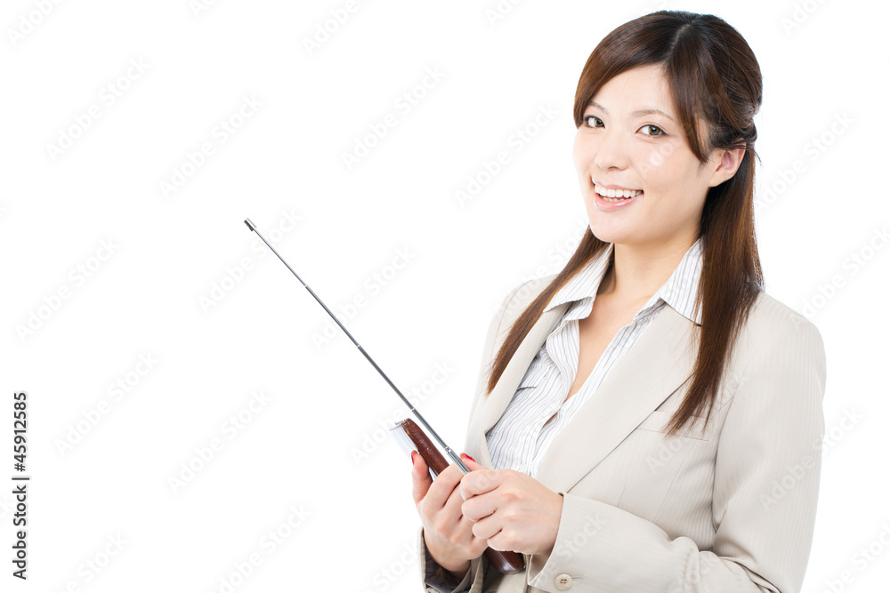 Beautiful businesswoman on white background Beautiful businesswoman on white background