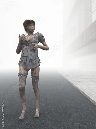 Zombie girl © heywoody