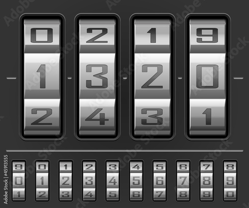 Combination lock wheels