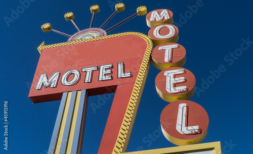 Photography Generic Vintage Motel Neon Sign