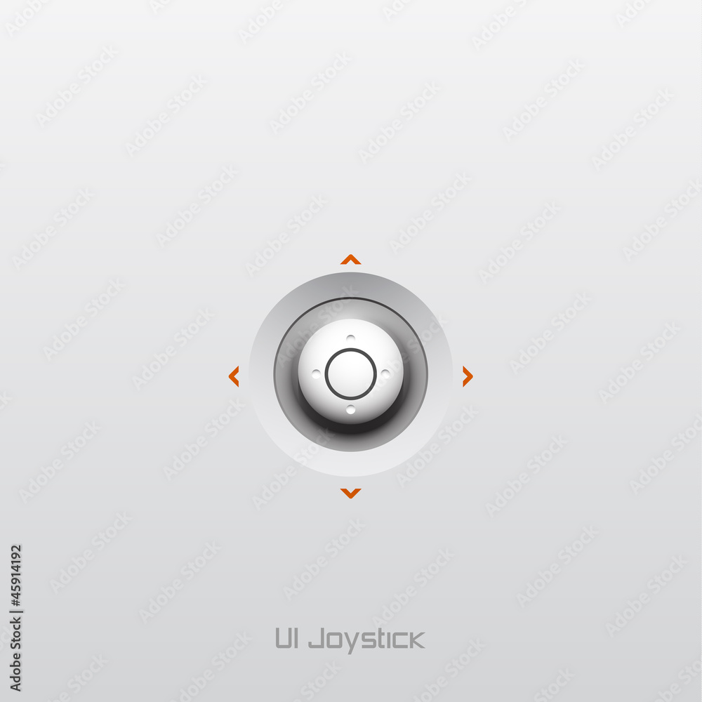 Joystick UI button design Stock Vector | Adobe Stock