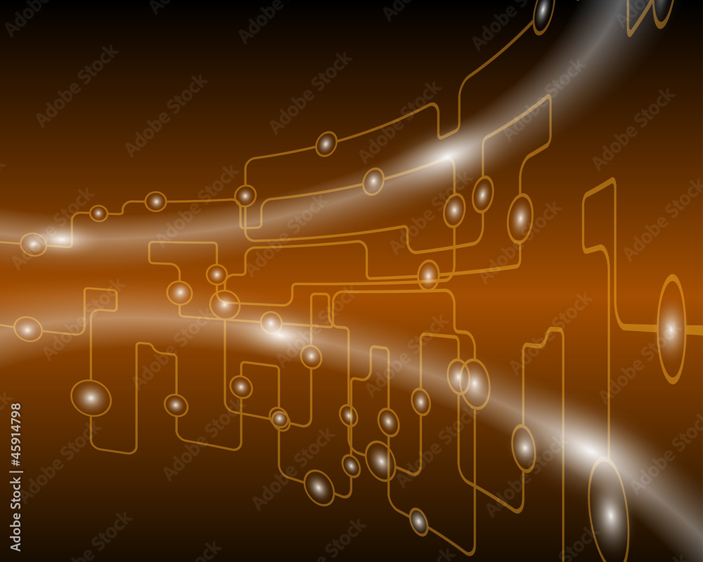 Obraz premium Technological brown background