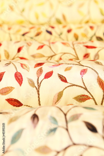 Flowery upholstery and curtain textile