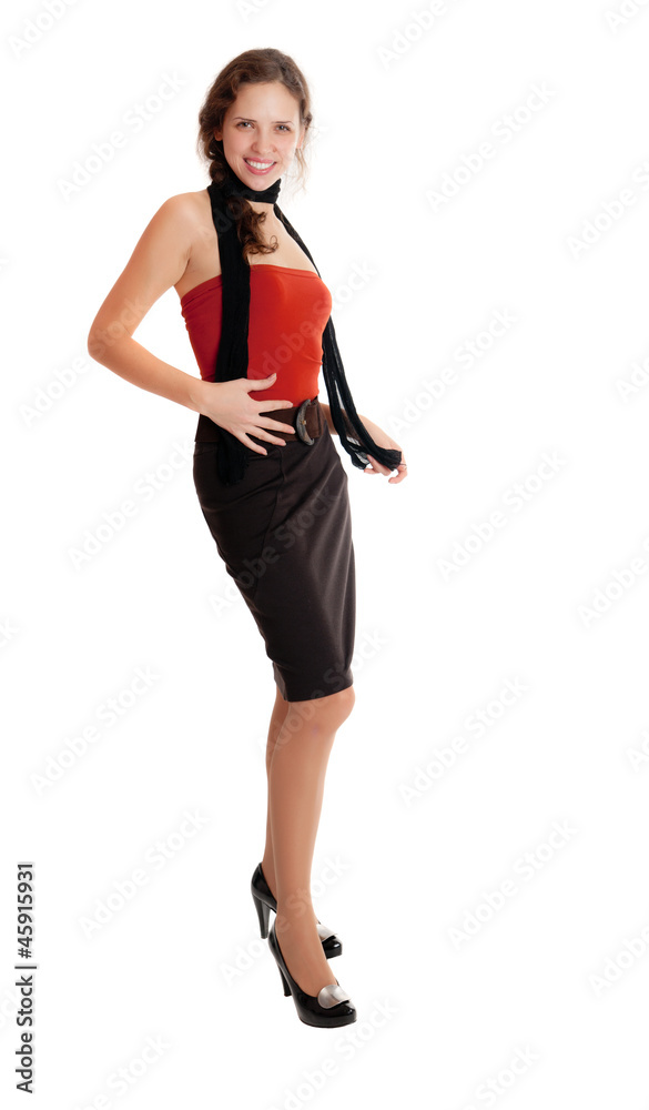 cheerful elegant girl cheerful elegant girl