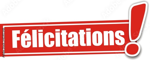 étiquette félicitations