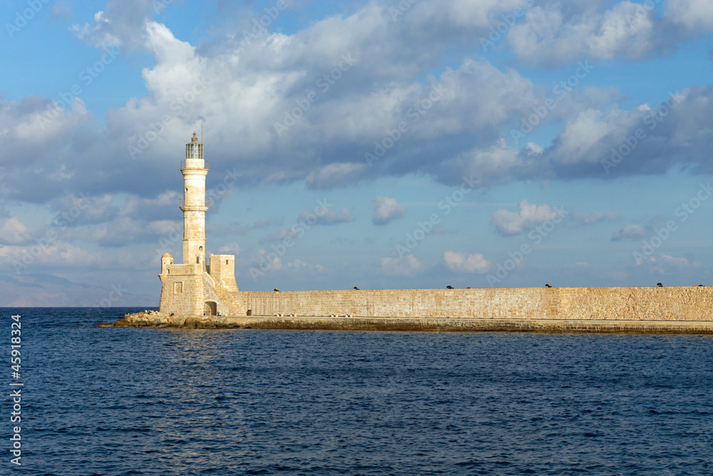 The lighthouse of Chania