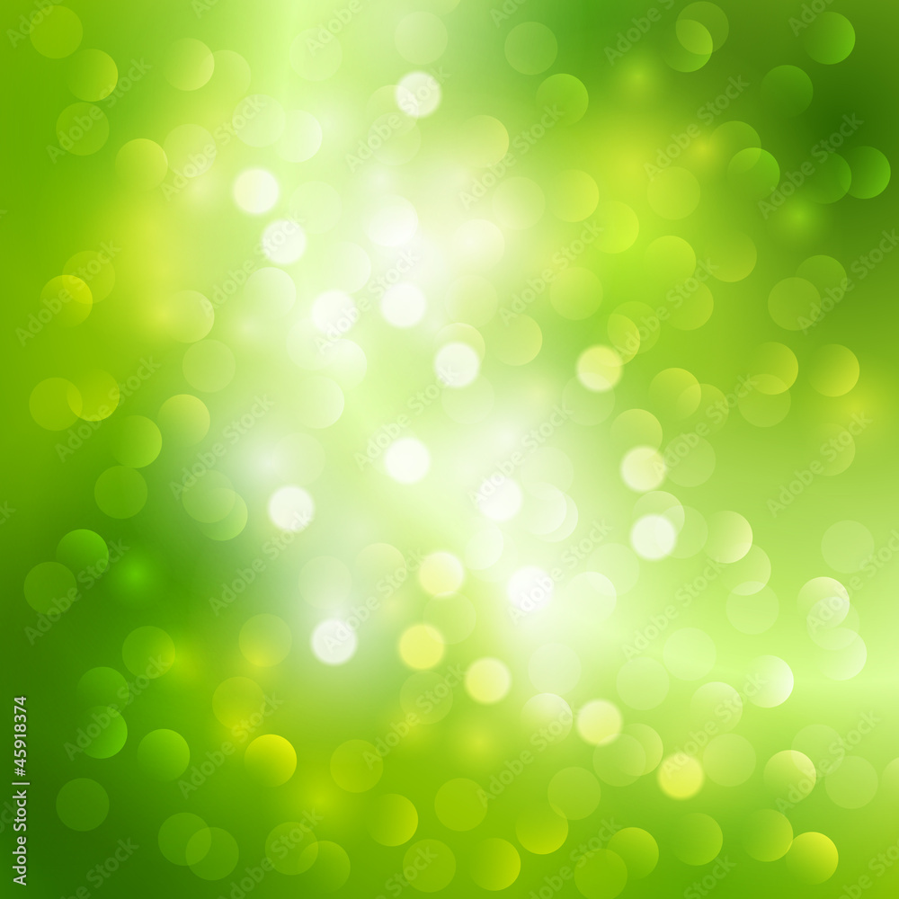 Green blurred light background Green blurred light background