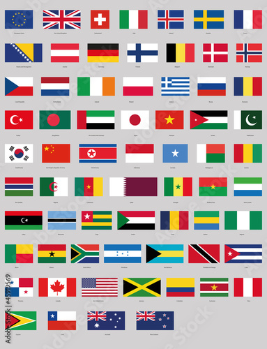 vector national flags
