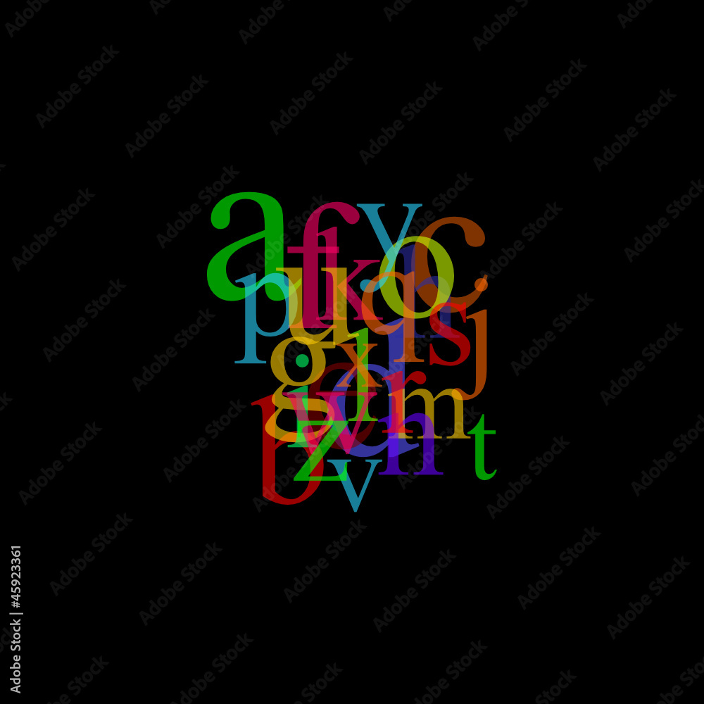 pastel alphabet illustration pastel alphabet illustration
