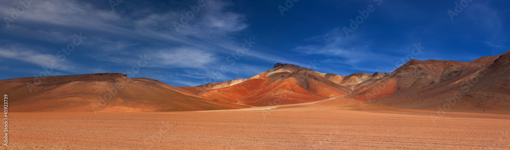 The mountains et the Altiplano in Bolivia