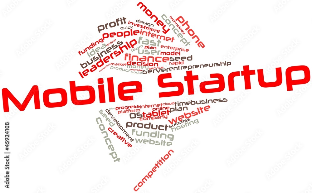 Word cloud for Mobile Startup