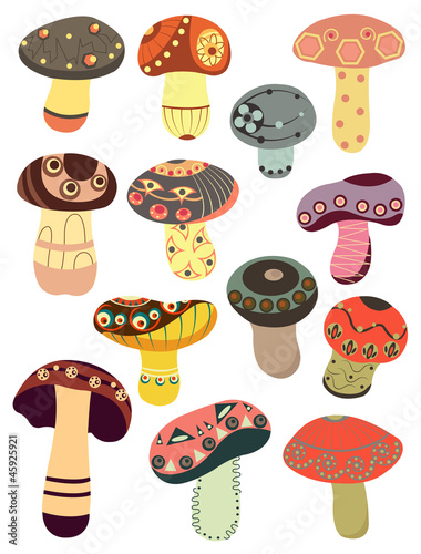 Abstract mushrooms