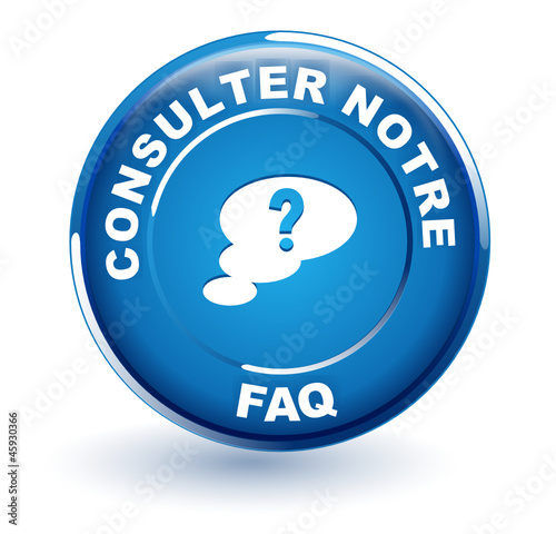 consulter notre faq sur bouton bleu