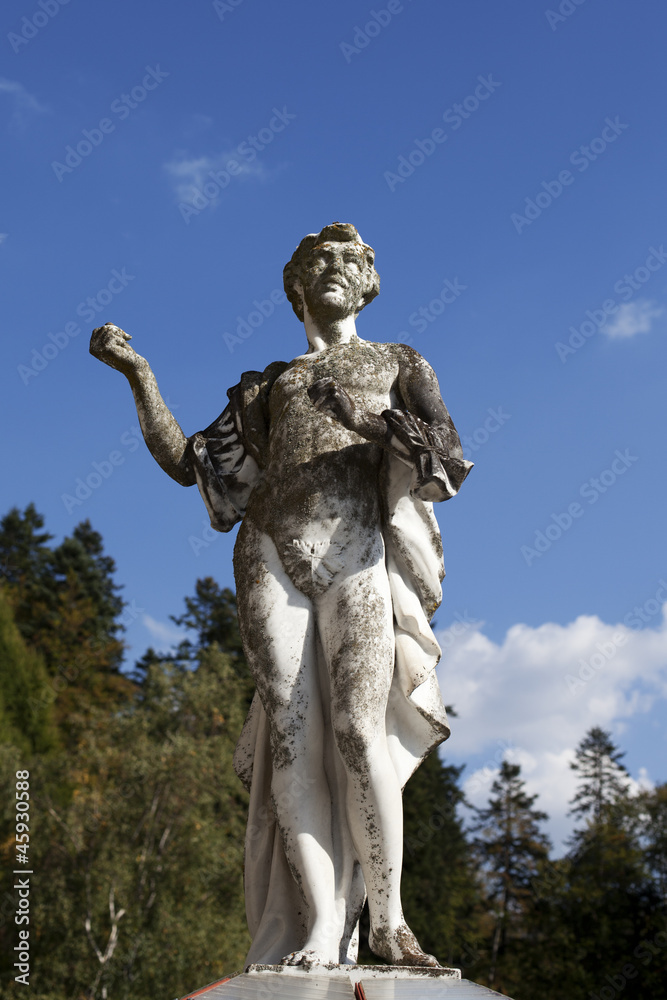 apollo fountain statue from peles castle