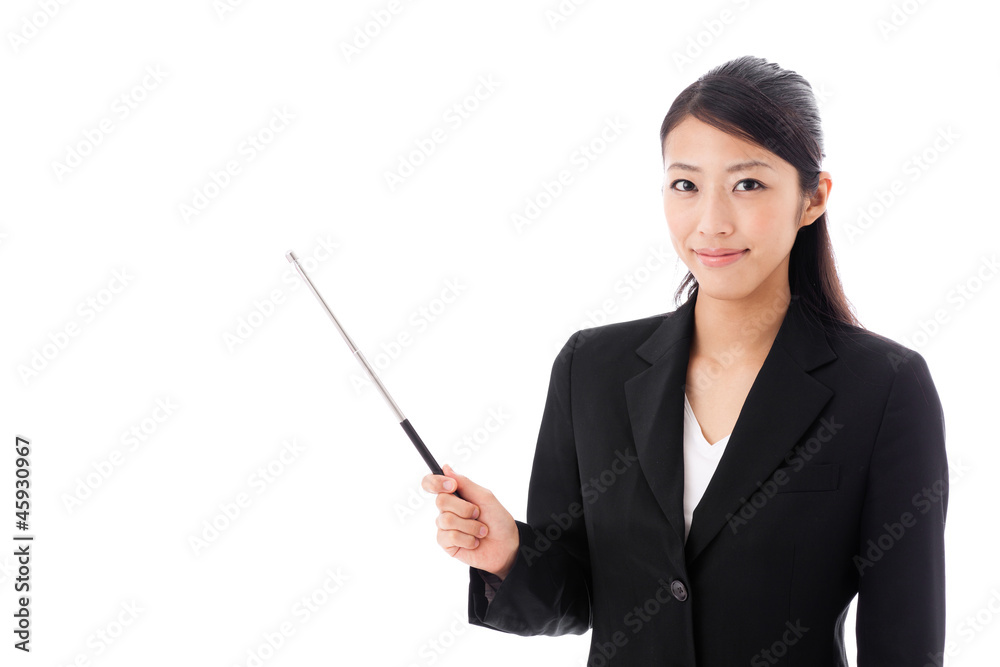 asian businesswoman on white background asian businesswoman on white background