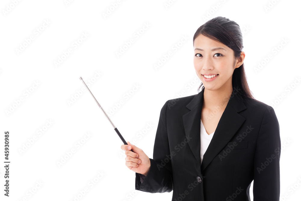 asian businesswoman on white background asian businesswoman on white background