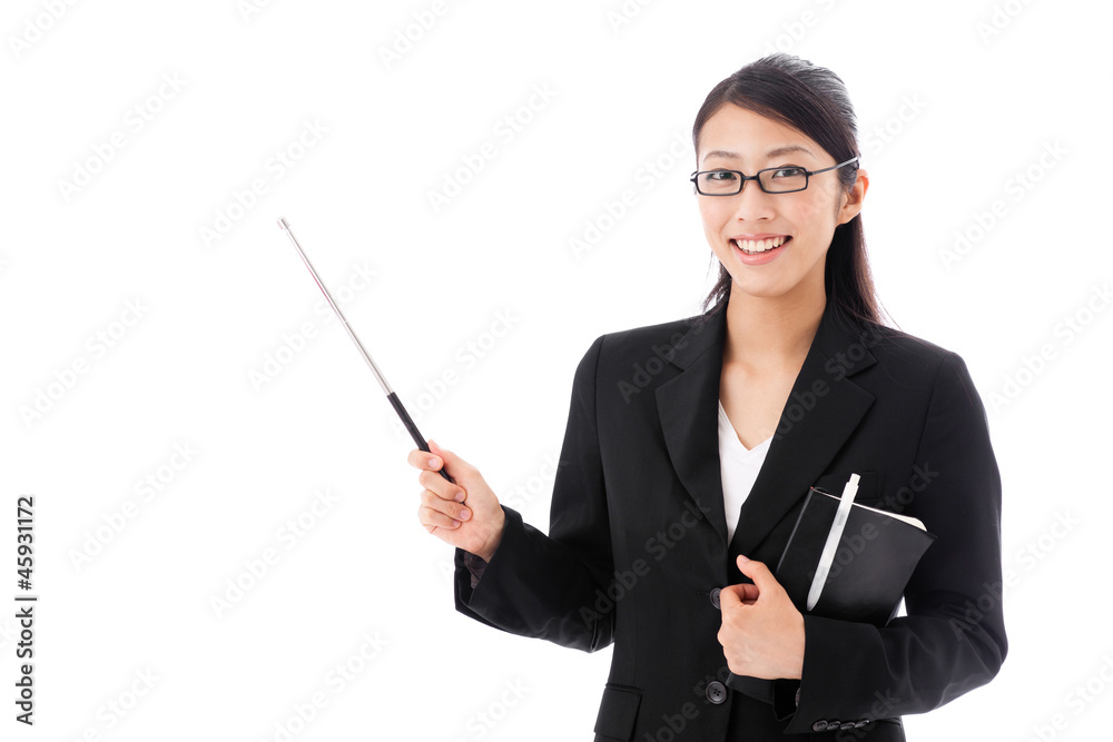 asian businesswoman on white background asian businesswoman on white background