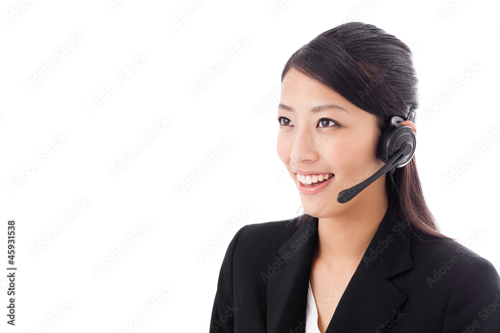 asian businesswoman on white background asian businesswoman on white background