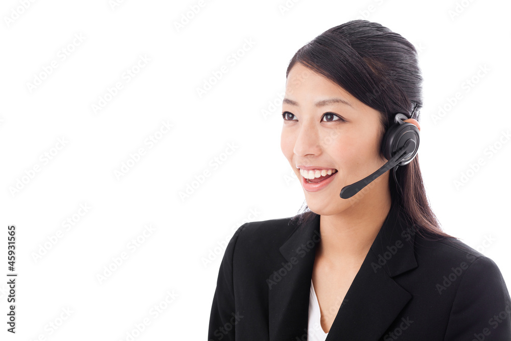 asian businesswoman on white background asian businesswoman on white background