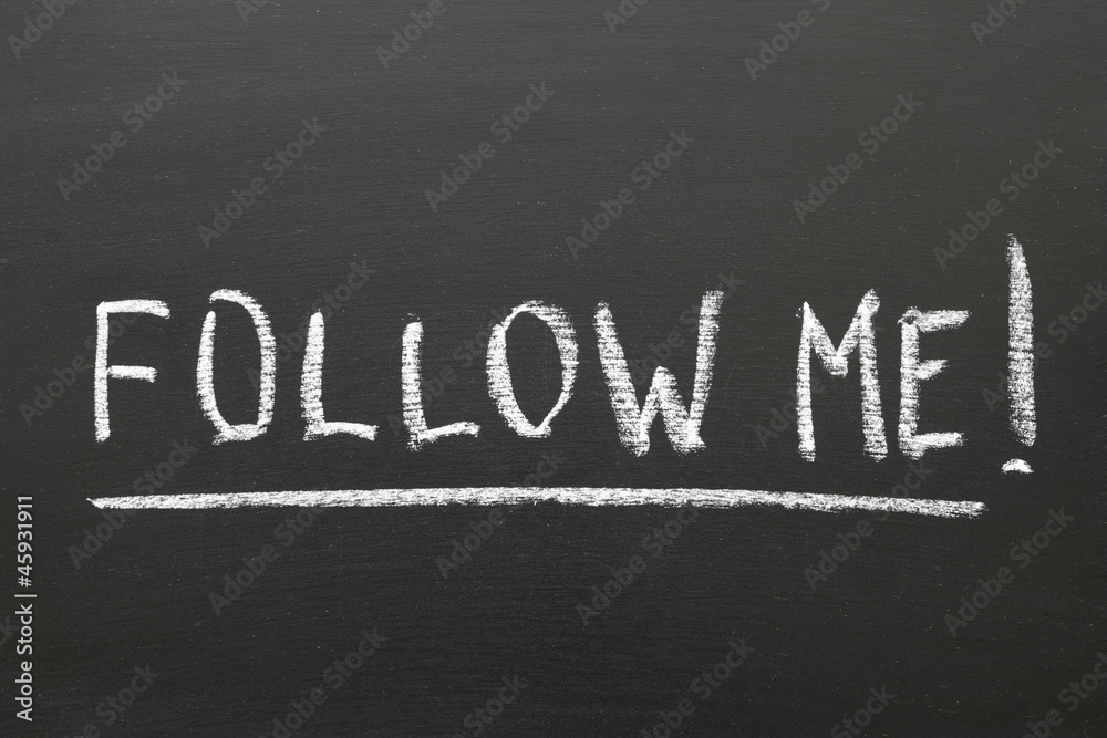 Obraz premium follow me
