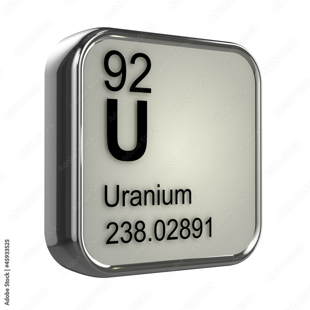 3d Periodic Table - 92 Uranium