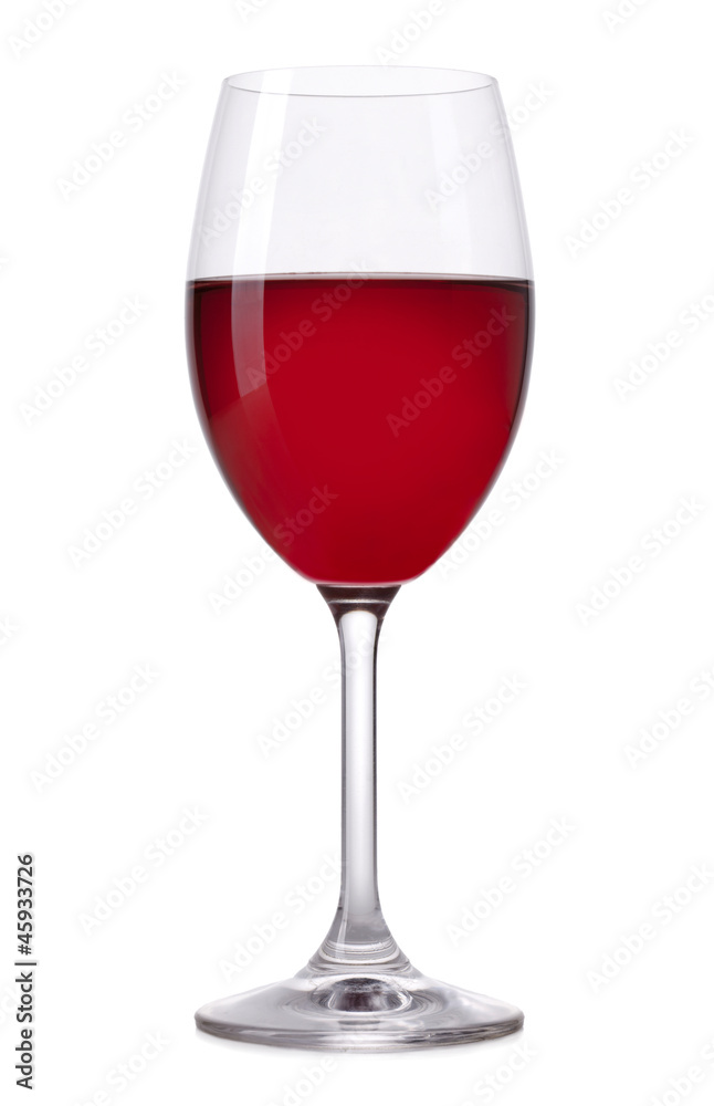 Glass of red wine isolated on white background Glass of red wine isolated on white background