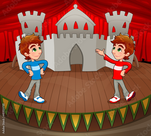 Twins are acting on the sta...