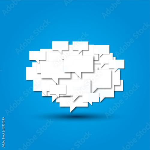 bulles dialogue, vecteur design