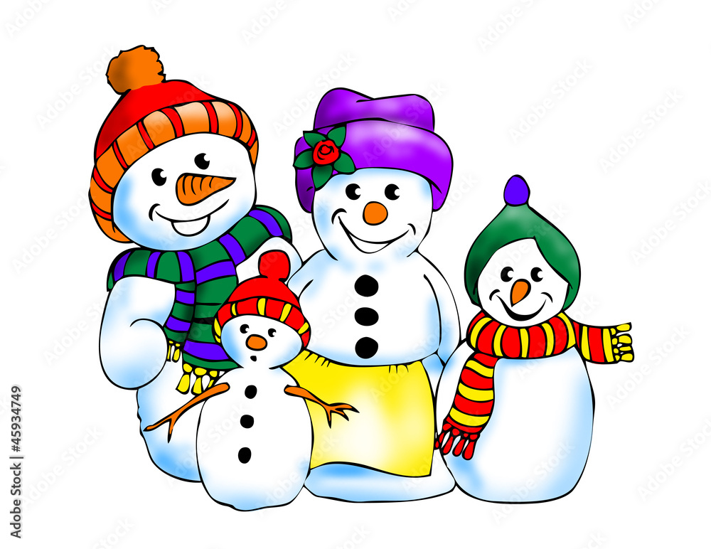 Schneemannfamilie Schneemannfamilie