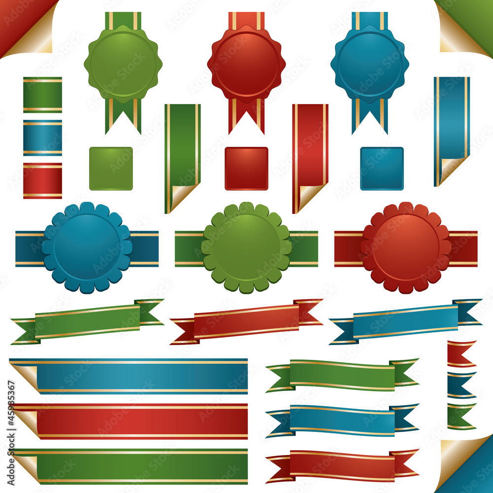 red green and blue ribbons red green and blue ribbons