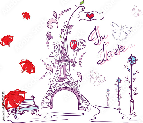 autumn romantic paris