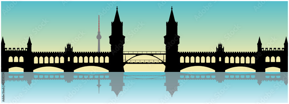 Obraz premium Oberbaumbrücke Berlin