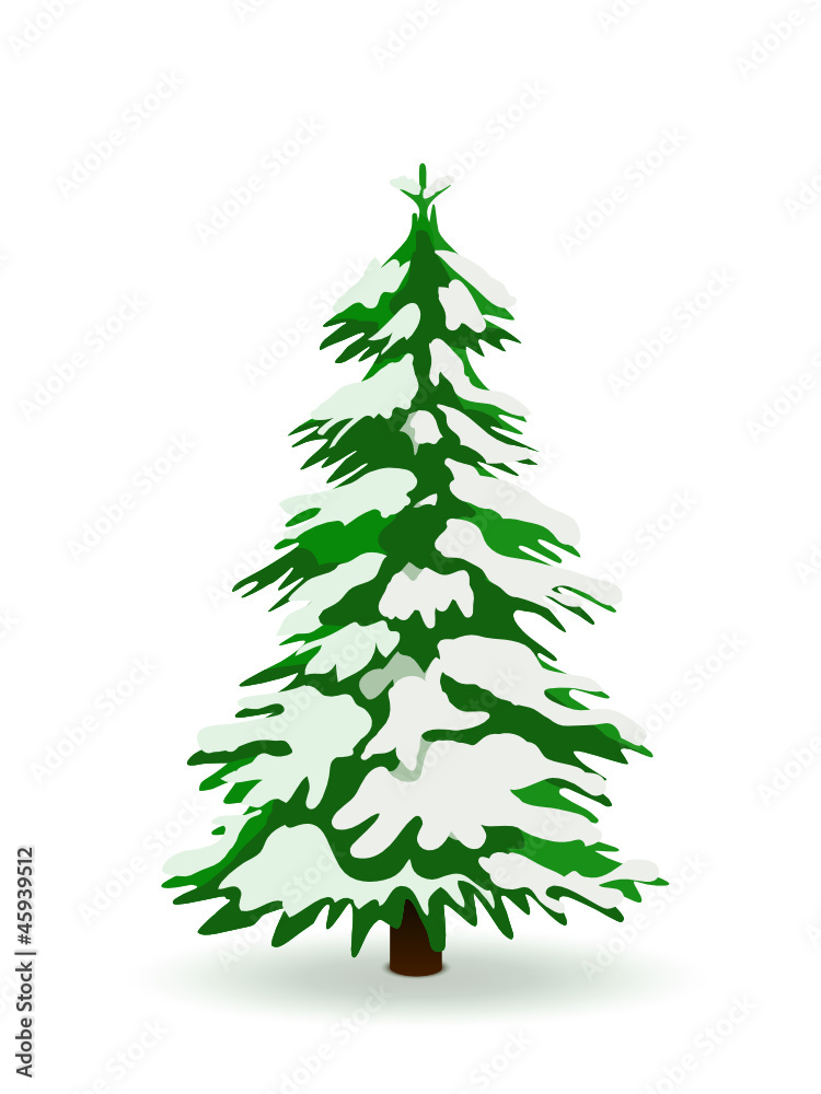 Tannenbaum Schnee