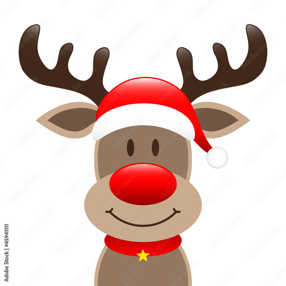 Rudolph The Red Nosed Reindeer Stock Vector | Adobe Stock