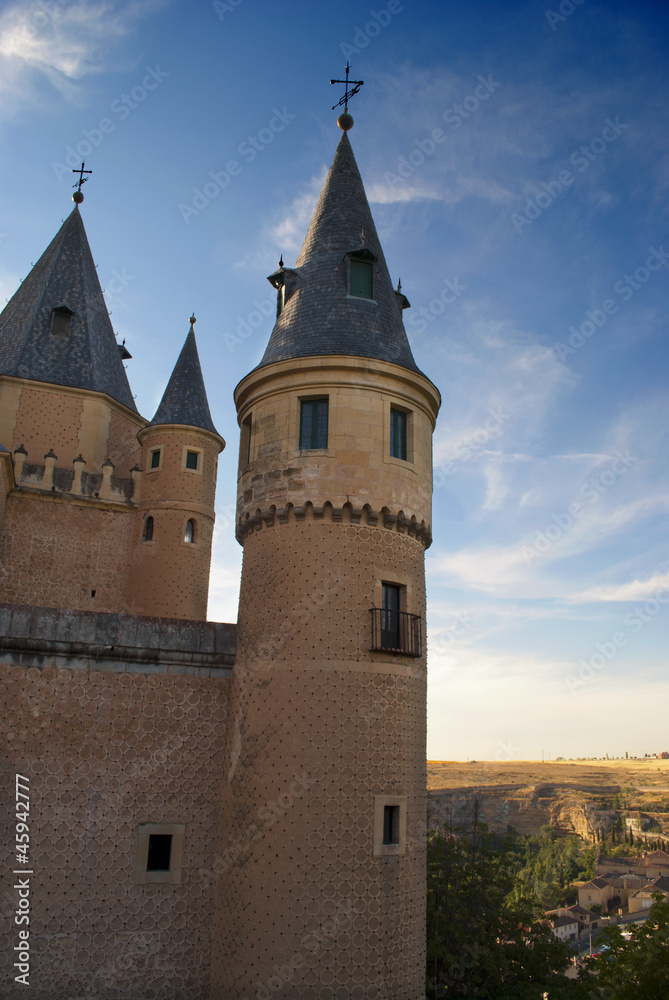 View from the Alcazar of Segovia (Spain)
