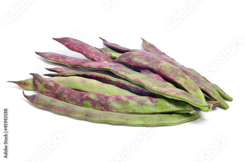 Foto purple french beans