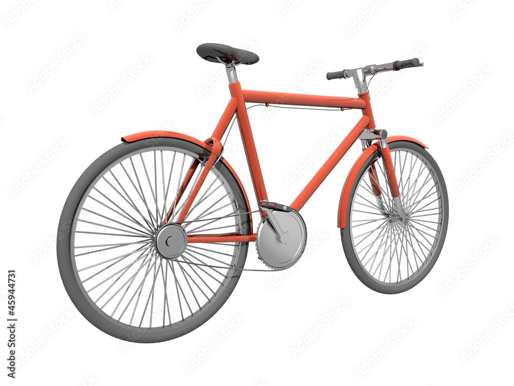 Red bicycle