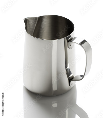 metal cup with a spout