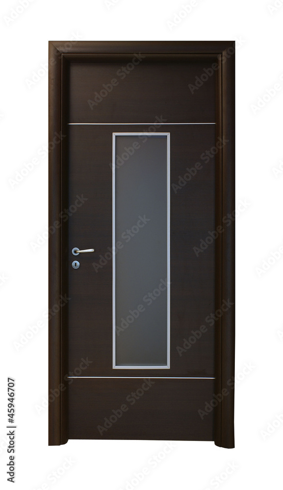Dark brown door