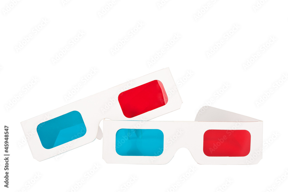 Fototapeta premium Two pairs of stereo glasses