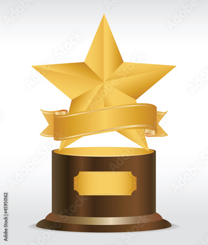 Gold star award photo